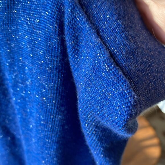 Bebe V-Neck Striped Three Quarter Button Up Three Quarter Sleeve Sweater S - Picture 10 of 10